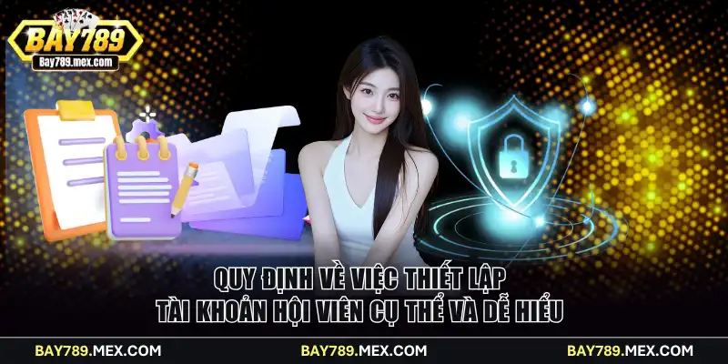 Quy định về việc thiết lập tài khoản hội viên cụ thể và dễ hiểu